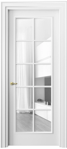 Межкомнатная дверь 8102, цвет матовый белоснежный